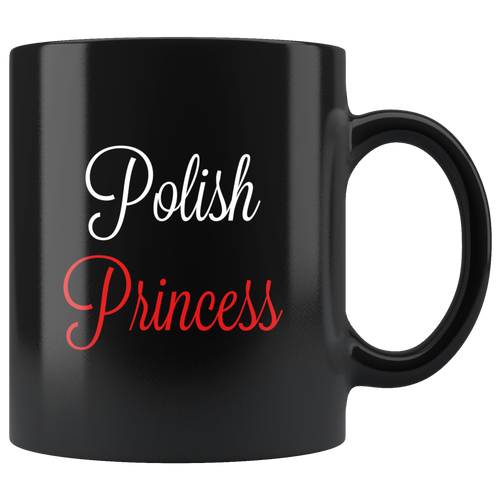 Polish Princess Black Mug