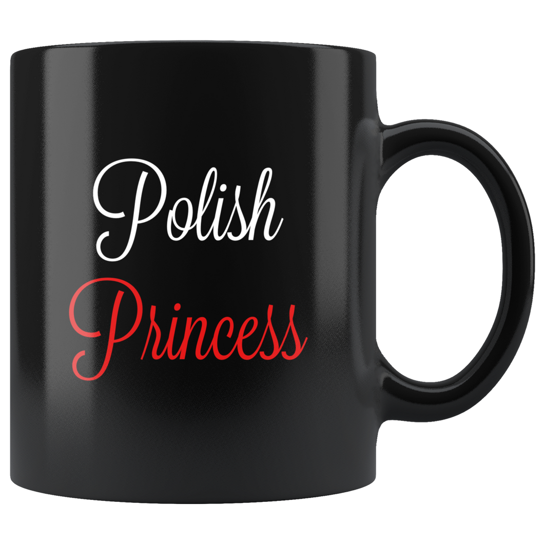 Polish Princess Black Mug