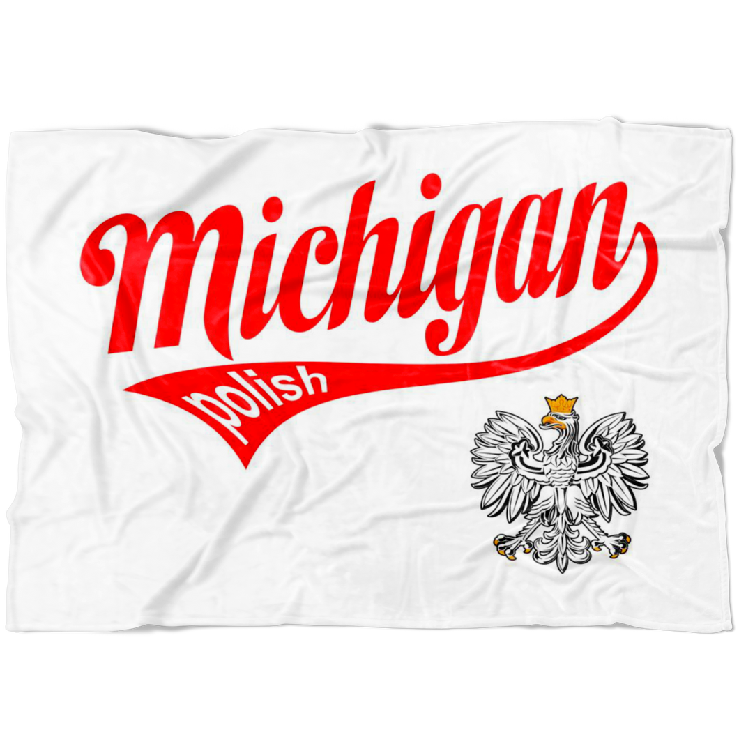 Michigan Polish Fleece Blanket