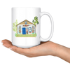 Polish Painted Village White 15oz Mug