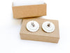 Handmade Pierogi on a Plate Stud Earrings.