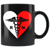 Polish Registered Nurse Black 11oz Mug