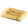 Pierogi Princess Round Edge Wood Cutting Board
