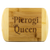Pierogi Queen Round Edge Wood Cutting Board