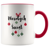 Wesołych Świąt Mug with colored handle