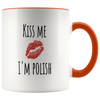 Kiss Me I'm Polish Mug