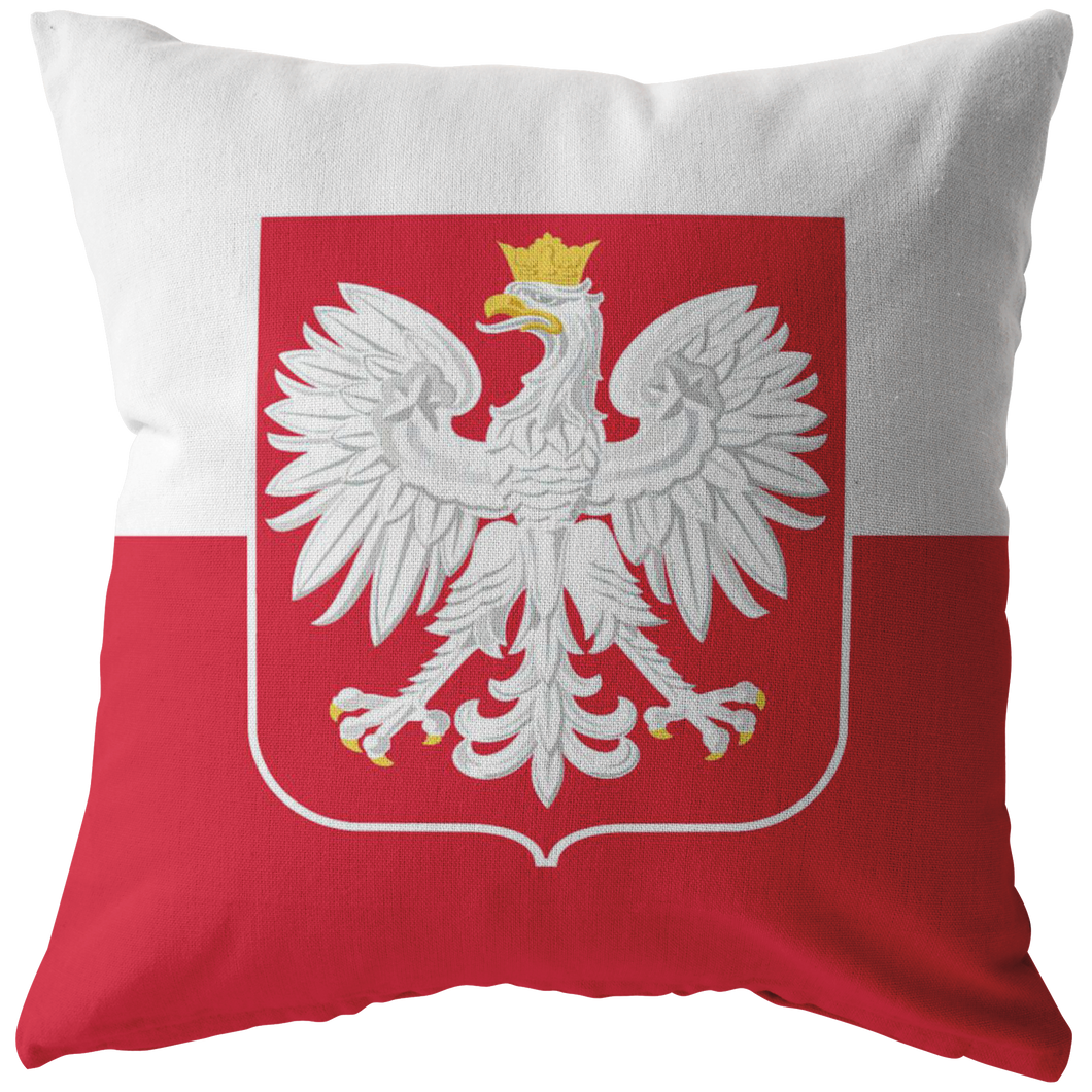Polish Flag Pillow - My Polish Heritage