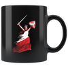 Polish Woman Warrior Black 11oz Mug