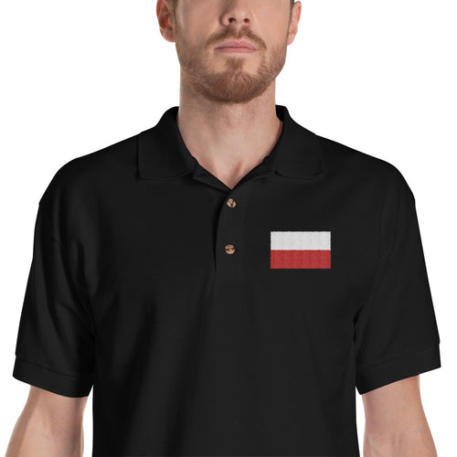 Polish Flag Embroidered Polo Shirt - My Polish Heritage