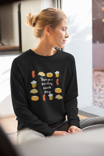 These are a few of my favorite Polish things Crewneck Sweatshirt with white words