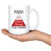 Polish Food Pyramid 15 oz white mug