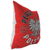 Peace Love Polska Pillow - My Polish Heritage