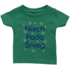 Niech pada Śnieg Let it Snow in Polish baby and toddler shirts and bodysuits