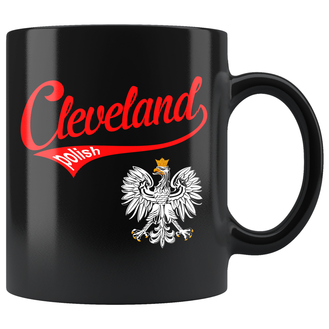 Cleveland Polish Black 11oz Mug - My Polish Heritage