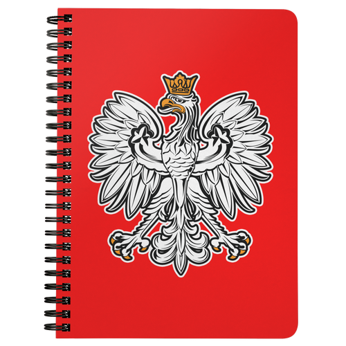 Polish Eagle Red Spiralbound Notebook