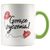 Gorące życzenia Warm Wishes mug with colored handle