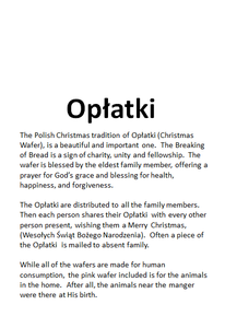 Opłatki Christmas Wafers Set of 4