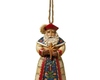Collectible Polish Santa Stone Resin Hanging Ornament, 4.5”