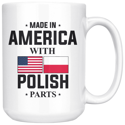 With Polish Parts White 15oz Mug