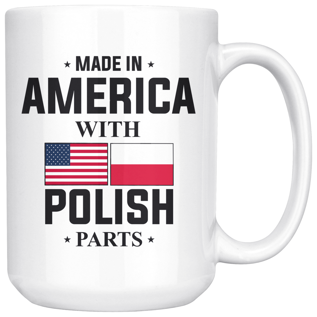 With Polish Parts White 15oz Mug