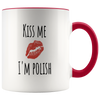 Kiss Me I'm Polish Mug