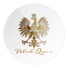 Polish Queen Gold Eagle Circle Decal Sticker