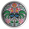 Polish Floral With Roosters Plate