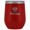 Polska with Eagle Wine Tumbler