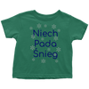 Niech pada Śnieg Let it Snow in Polish baby and toddler shirts and bodysuits