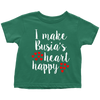 I Make Busia's Heart Happy Toddler Shirt - My Polish Heritage