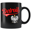 Detroit Polish Black 11oz Mug - My Polish Heritage