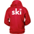 Ski with eagle Hoodie Back Design Only