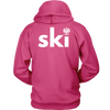 Ski with eagle Hoodie Back Design Only