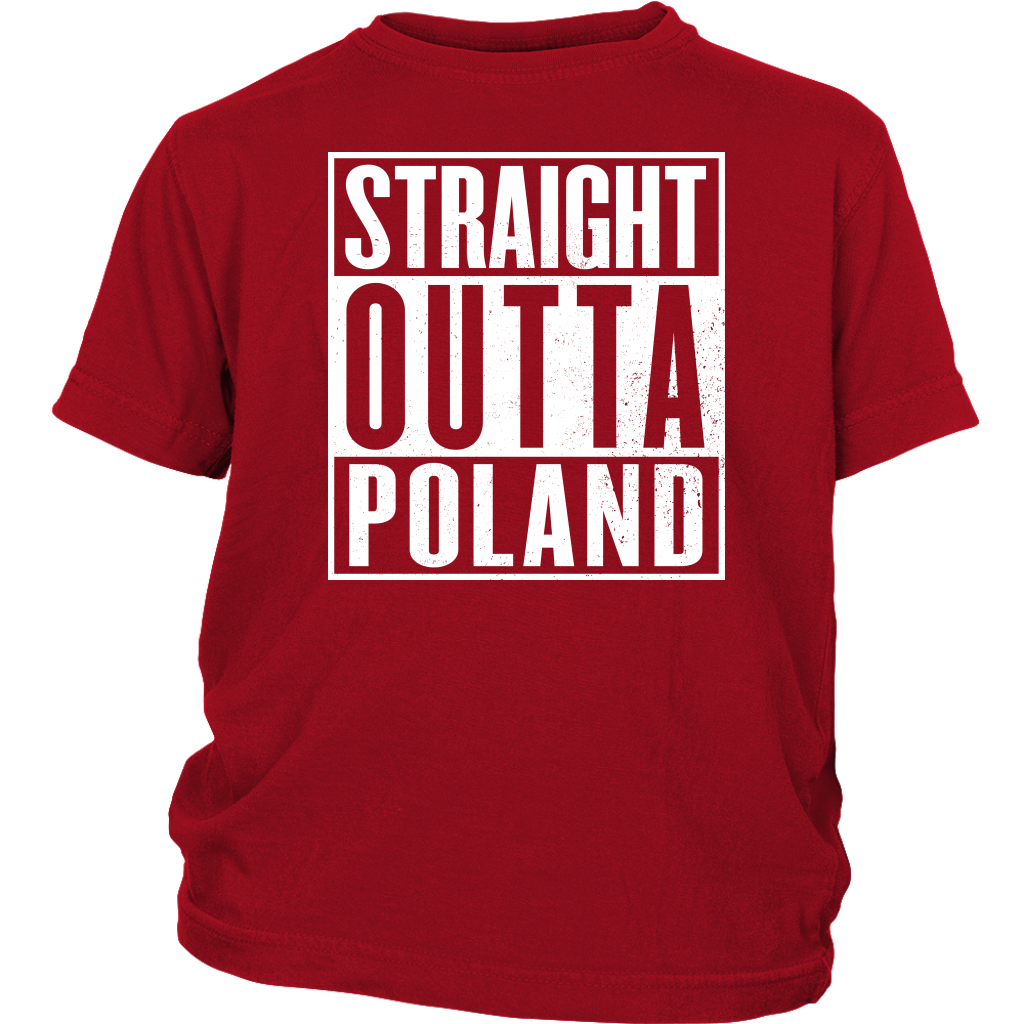 Straight Outta Poland Kids Shirt