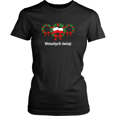 Polish Christmas Wreath (Wesołych Świat) Shirt - My Polish Heritage