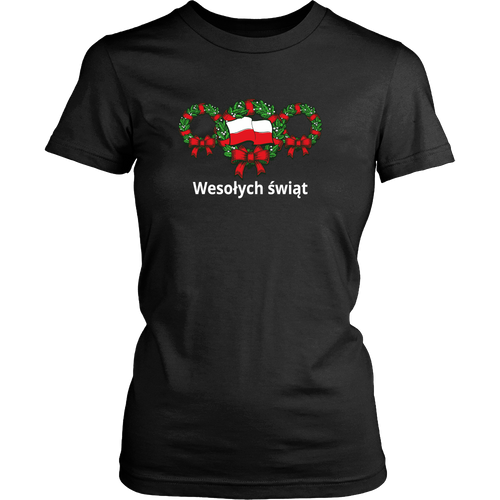 Polish Christmas Wreath (Wesołych Świat) Shirt - My Polish Heritage