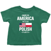 Made in America with Polish Parts Toddler Shirt - My Polish Heritage
