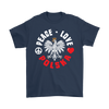 Peace Love Polska Shirt - My Polish Heritage
