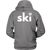 Ski with eagle Hoodie Back Design Only