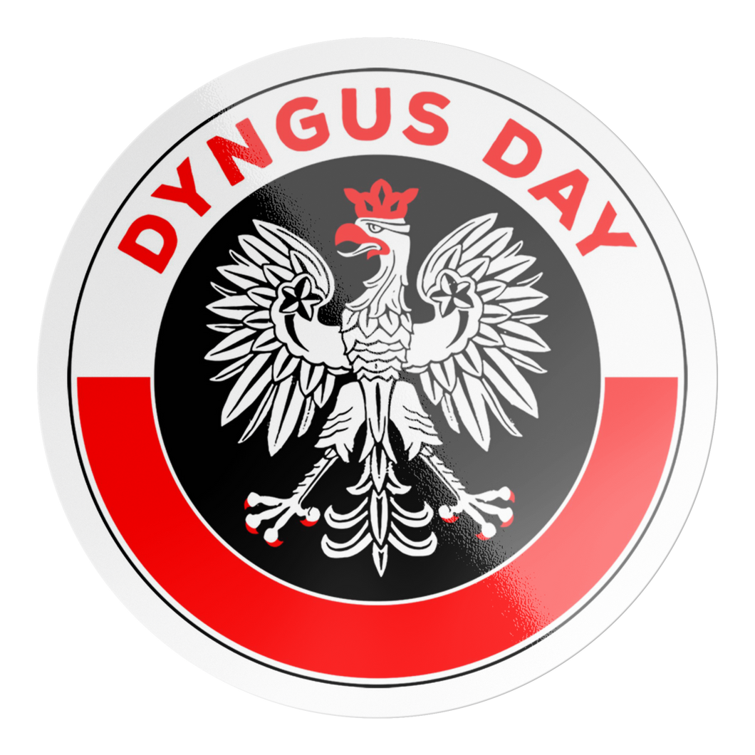 Dyngus Day Circle Decal Sticker