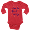 Niech pada Śnieg Let it Snow in Polish baby and toddler shirts and bodysuits