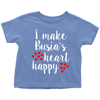 I Make Busia's Heart Happy Toddler Shirt - My Polish Heritage